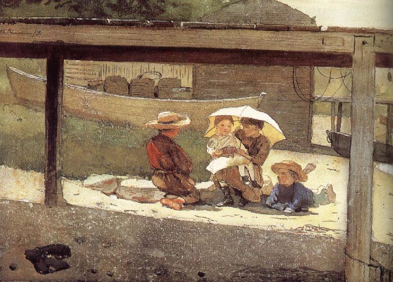 Winslow Homer To look after a child oil painting image